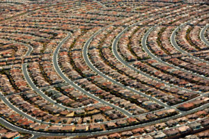 Un lotissement américain à Henderson, dans la banlieue de Las Vegas (Nevada)